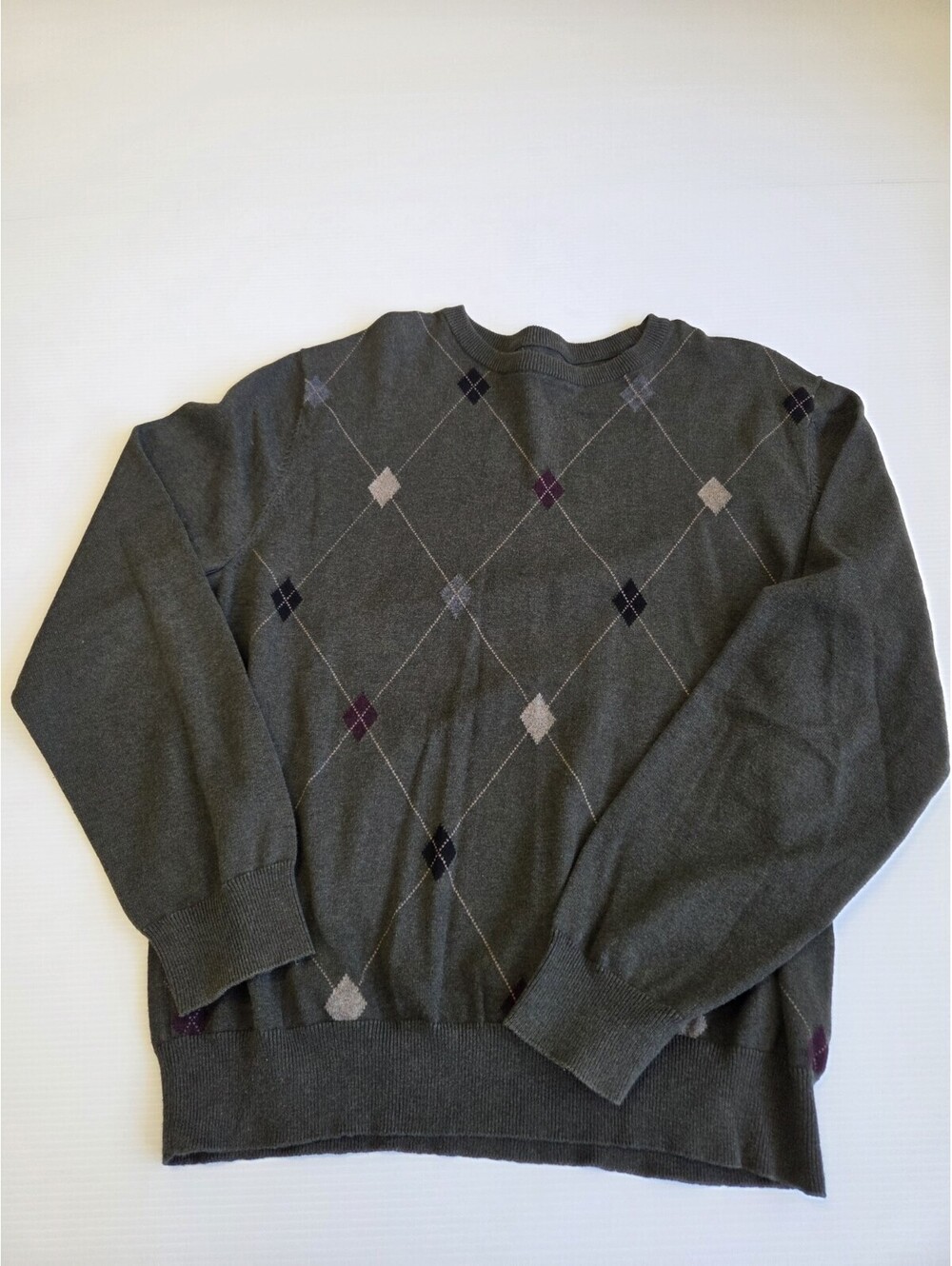 Vintage Consensus Argyle Sweater Size Large